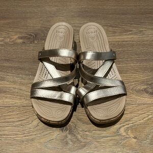 Women's Metallic Sandals